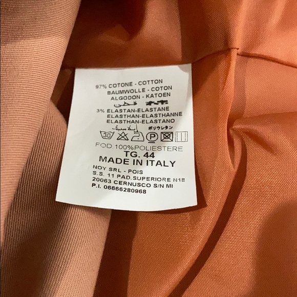 NWT POIS Giacca Basica Papaya Blazer Jacket 8 - Picture 6 of 6